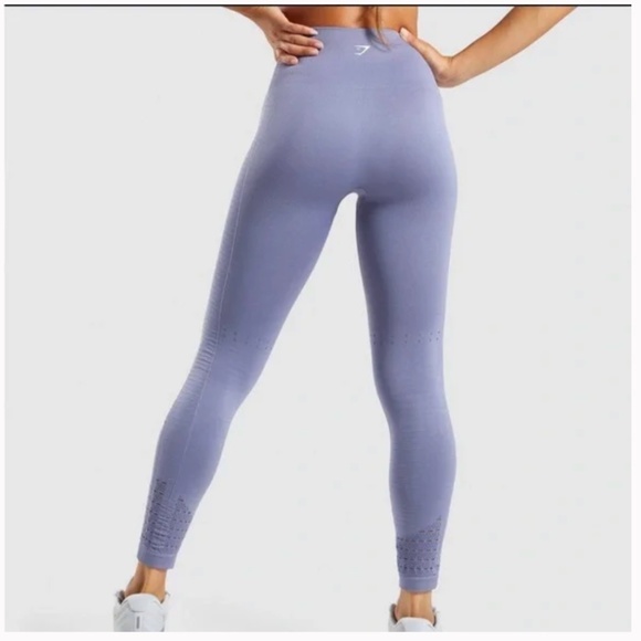 Gymshark Energy Seamless Leggings Purple Size Small Running Gym Athletic - Picture 2 of 12